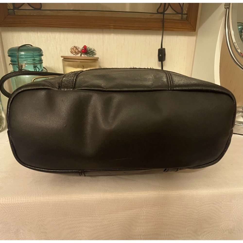 Giani Bernini Patchwork Vintage Black Leather Sho… - image 5